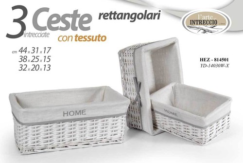 Set ceste vimini - 3, bagno